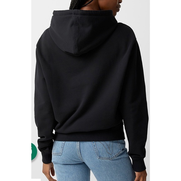 Ami de Coeur Black Organic Cotton Hoodie Made in Portugal - Picture 2 of 4